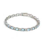 Aquamarine Diamond Bracelet