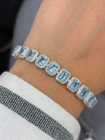 Aquamarine Diamond Bracelet