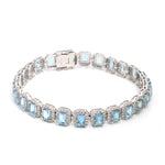 Aquamarine Diamond Bracelet