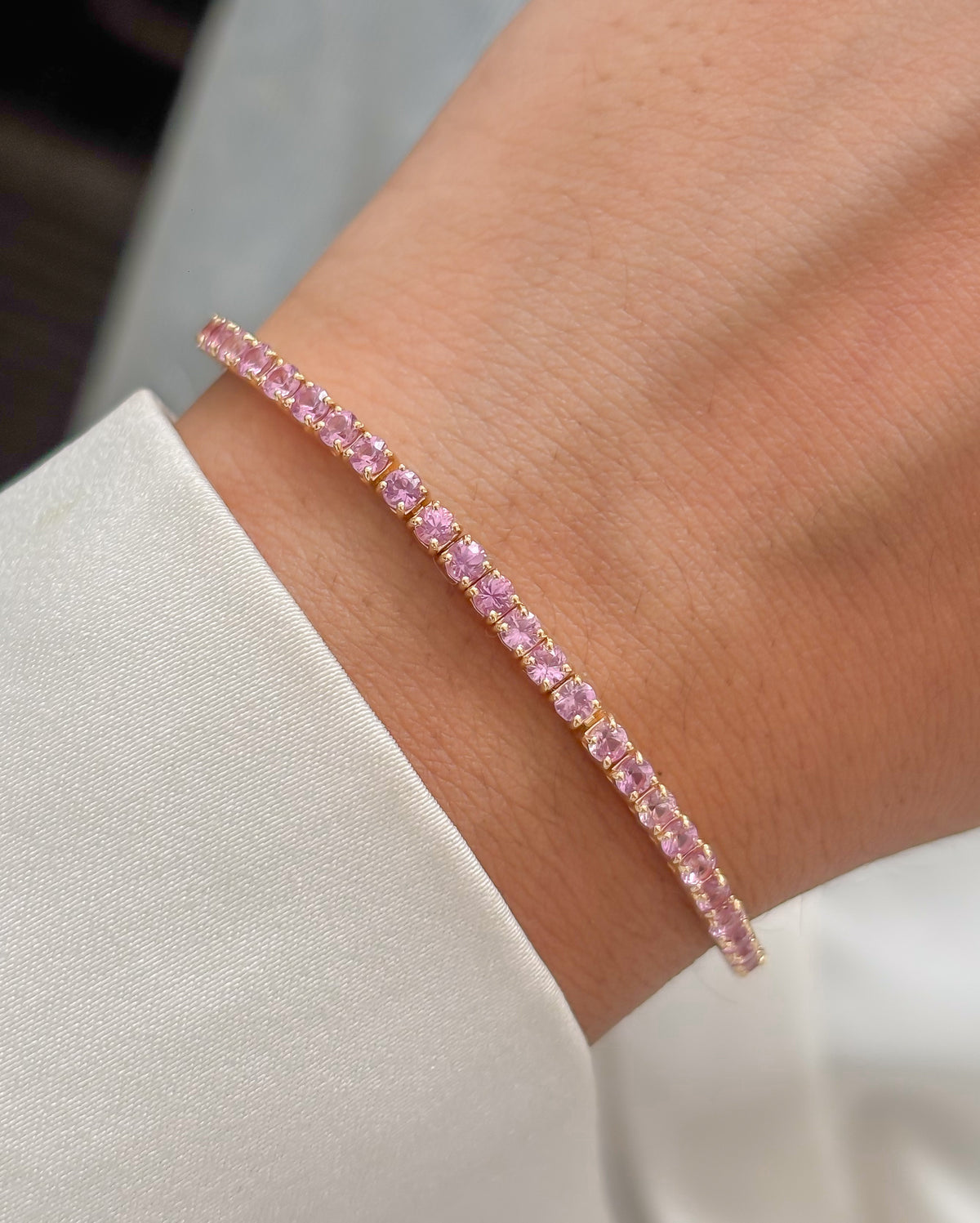 Pink Sapphire Bracelet