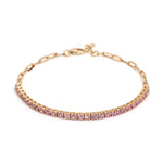 Pink Sapphire Bracelet