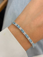 Aquamarine Diamond Bracelet