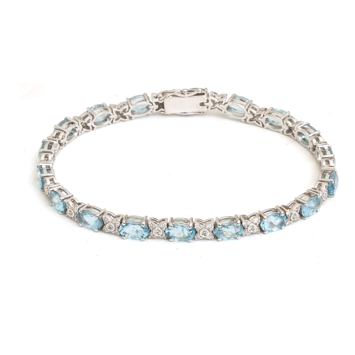 Aquamarine Diamond Bracelet