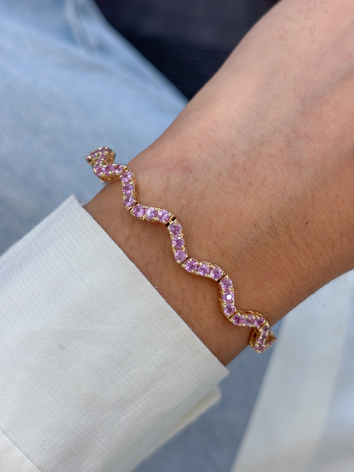Pink Sapphire Bracelet