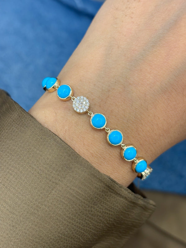 Turquoise Diamond Bracelet