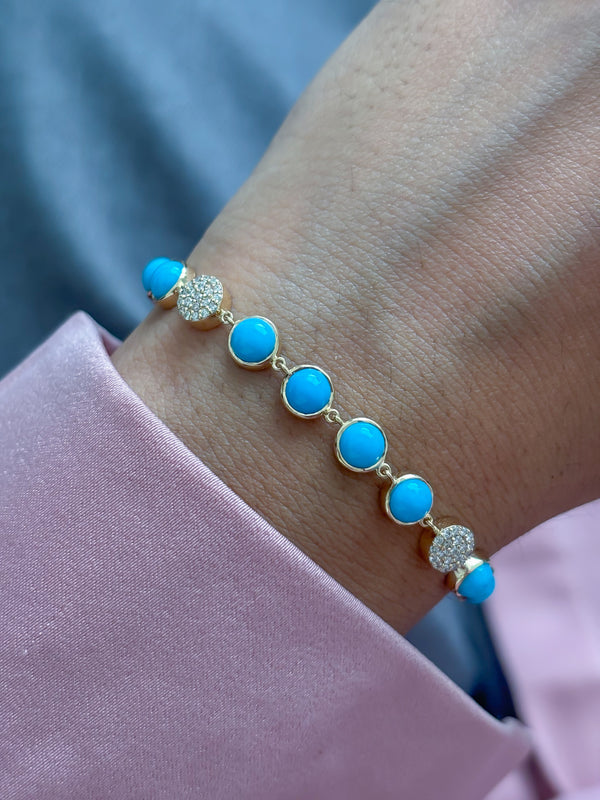 Turquoise Diamond Bracelet