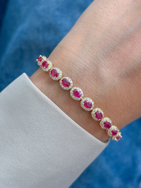 Diamond Ruby Bracelet