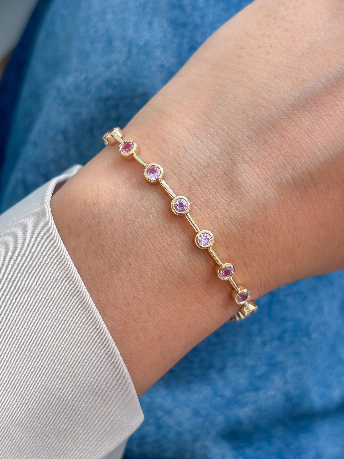 Pink Sapphire Bracelet