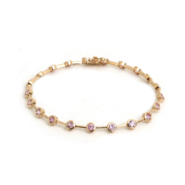Pink Sapphire Bracelet
