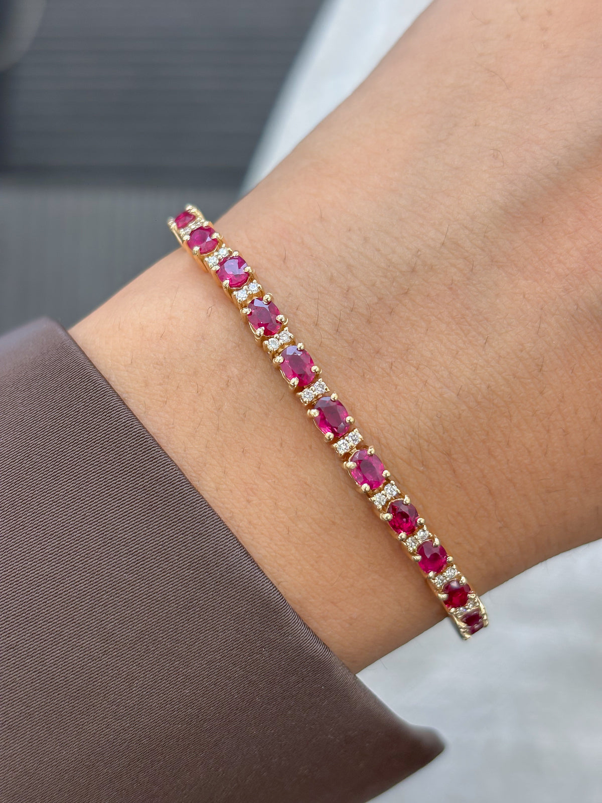 Ruby Diamond Bracelet