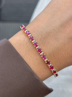 Ruby Diamond Bracelet