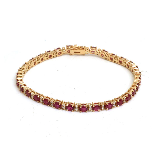 Ruby Diamond Bracelet