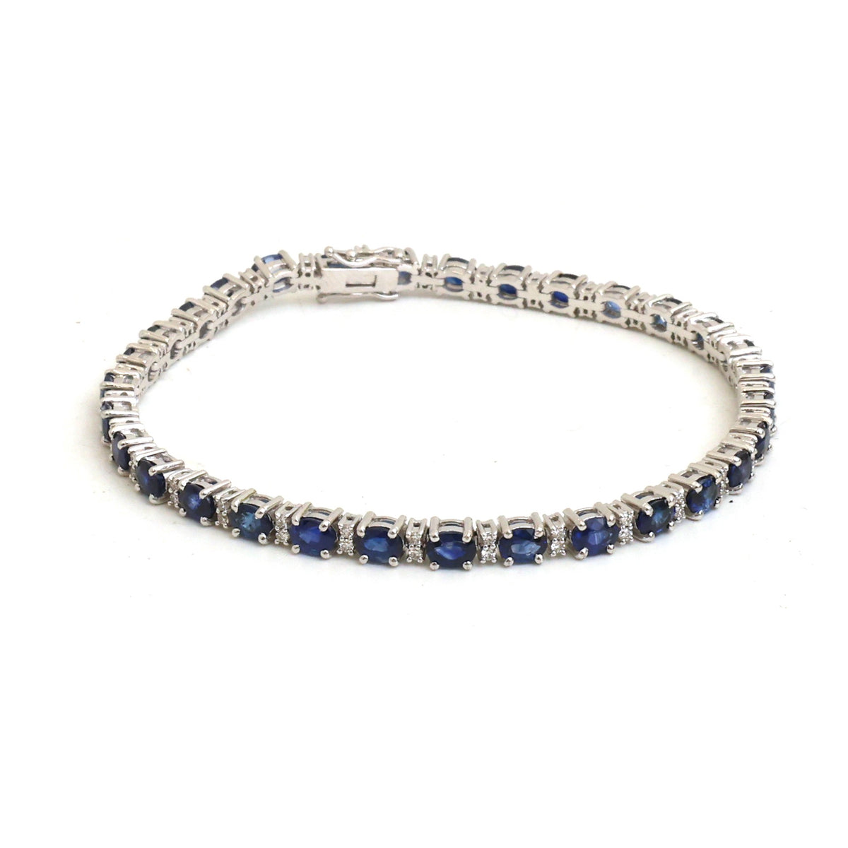 Blue Sapphire Diamond Bracelet