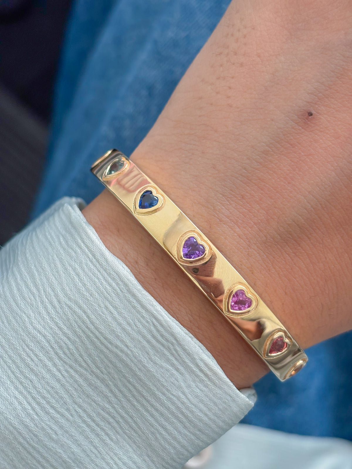 Rainbow Sapphire Bracelet
