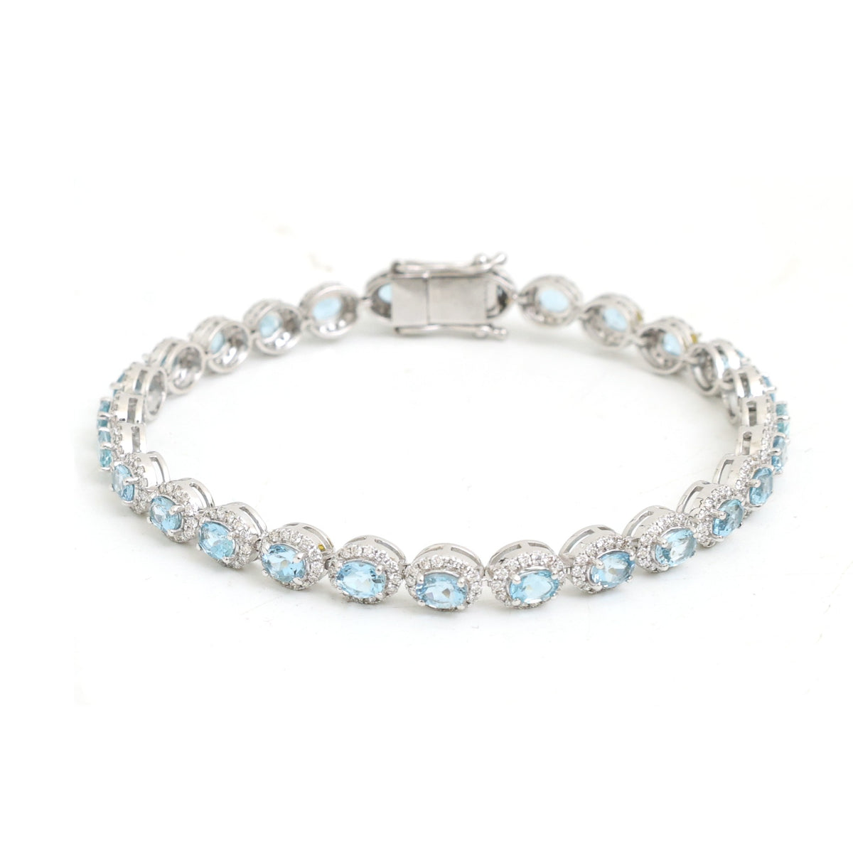 Aquamarine Diamond Bracelet