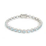 Aquamarine Diamond Bracelet