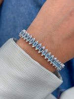 Aquamarine Diamond Bracelet