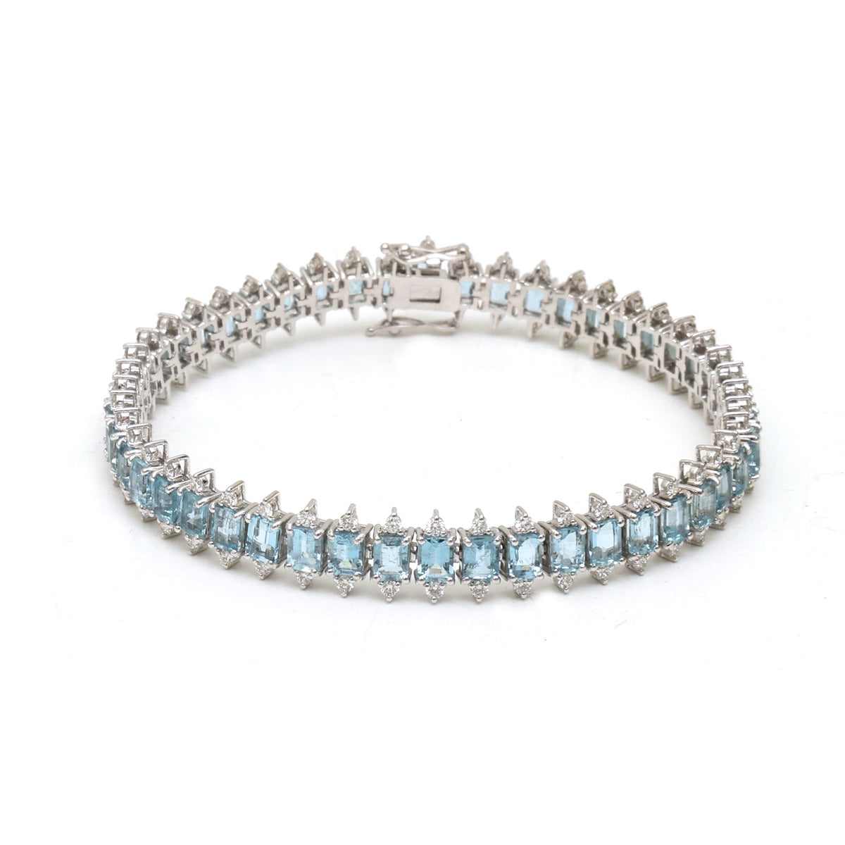 Aquamarine Diamond Bracelet