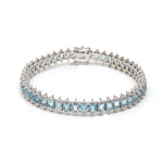 Aquamarine Diamond Bracelet