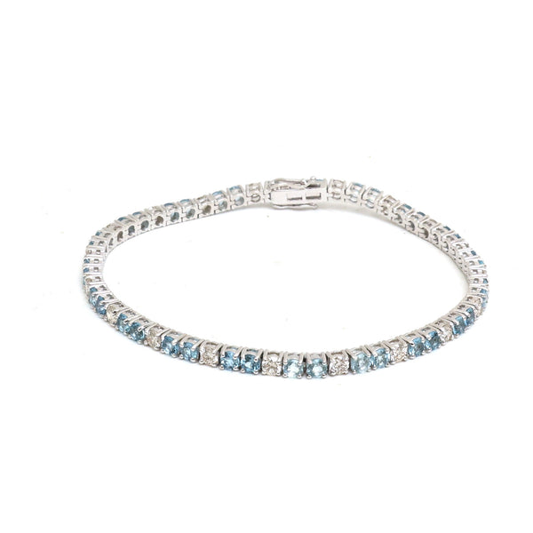 Aquamarine Diamond Bracelet