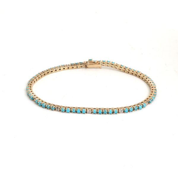 Turquoise Diamond Bracelet