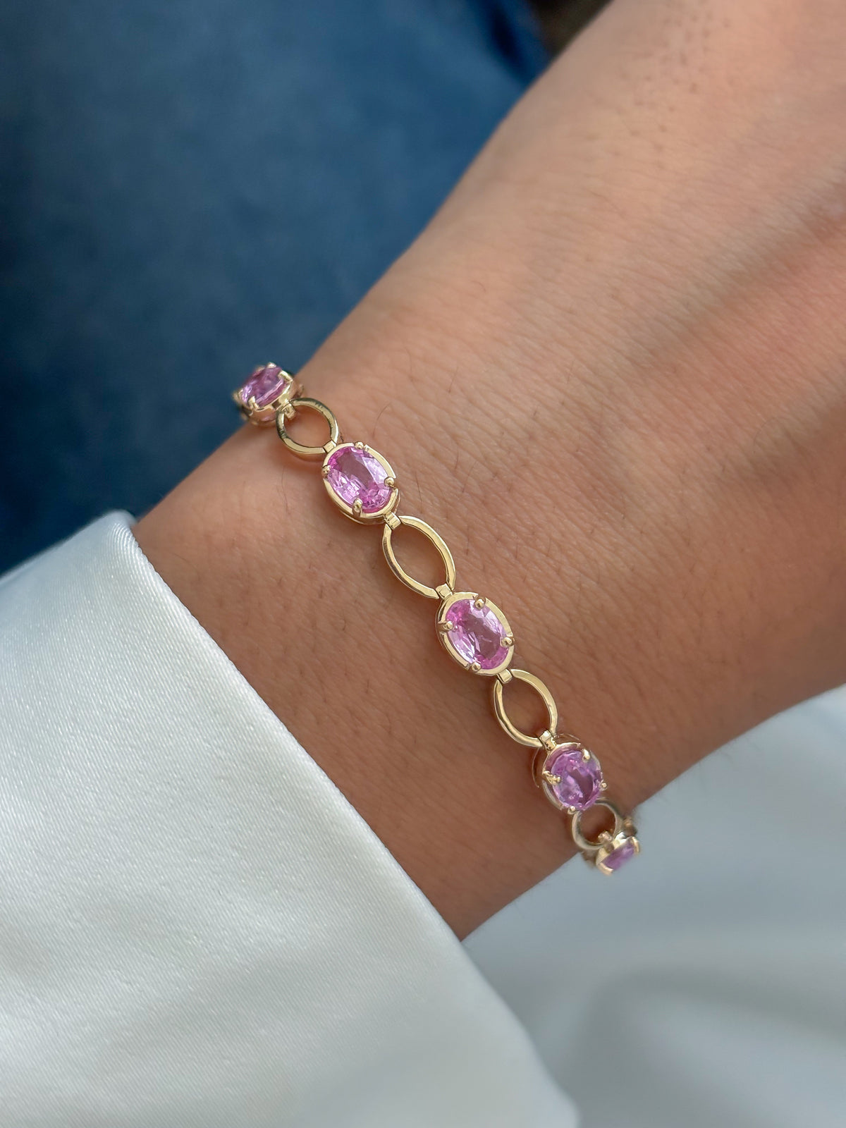 Pink Sapphire Bracelet