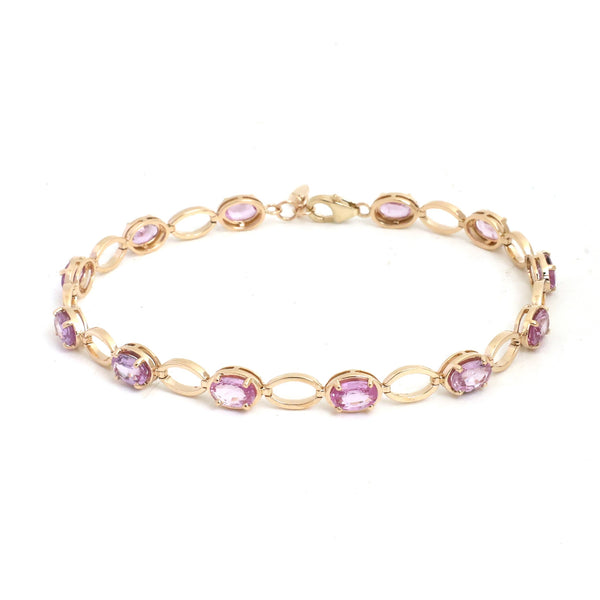 Pink Sapphire Bracelet