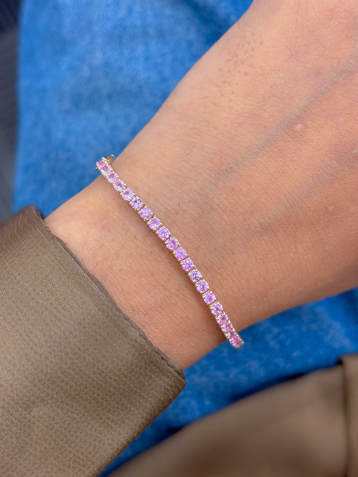 Pink Sapphire Bracelet