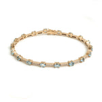 Aquamarine Diamond Bracelet