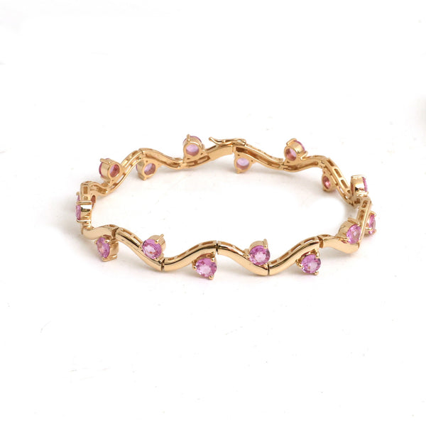 Pink Sapphire Bracelet
