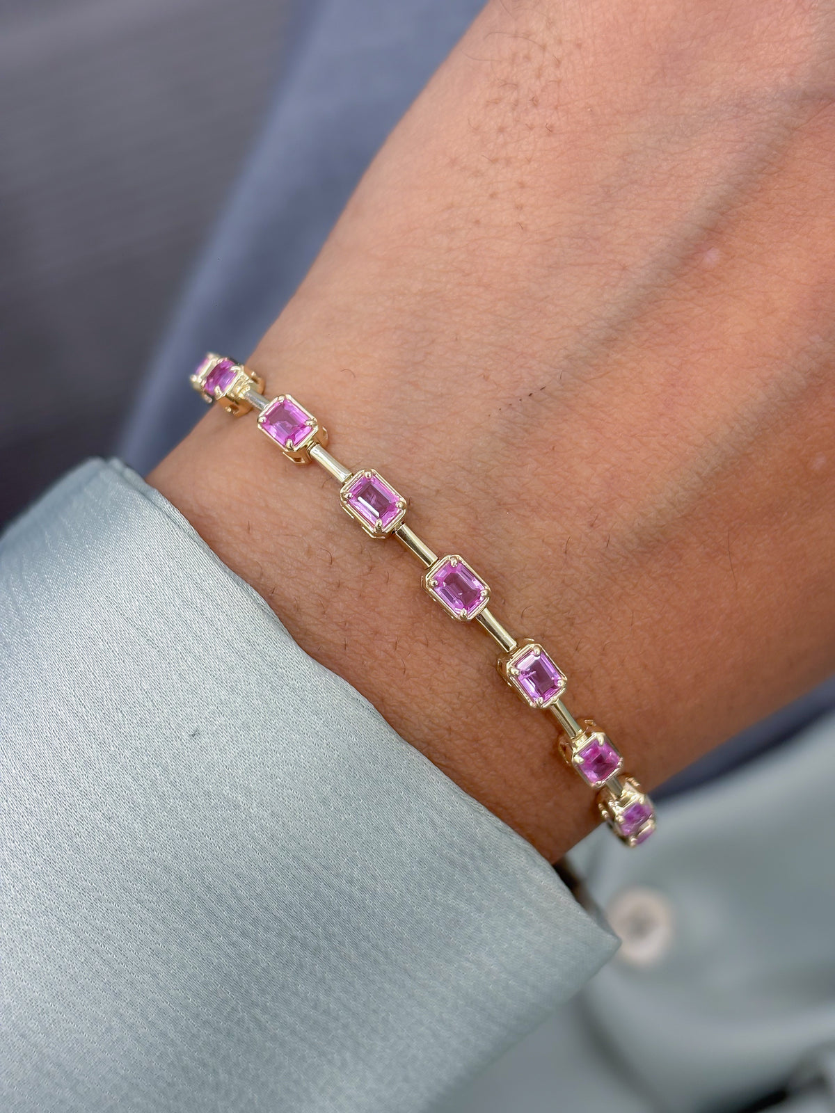 Pink Sapphire Bracelet