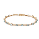Aquamarine Diamond Bracelet