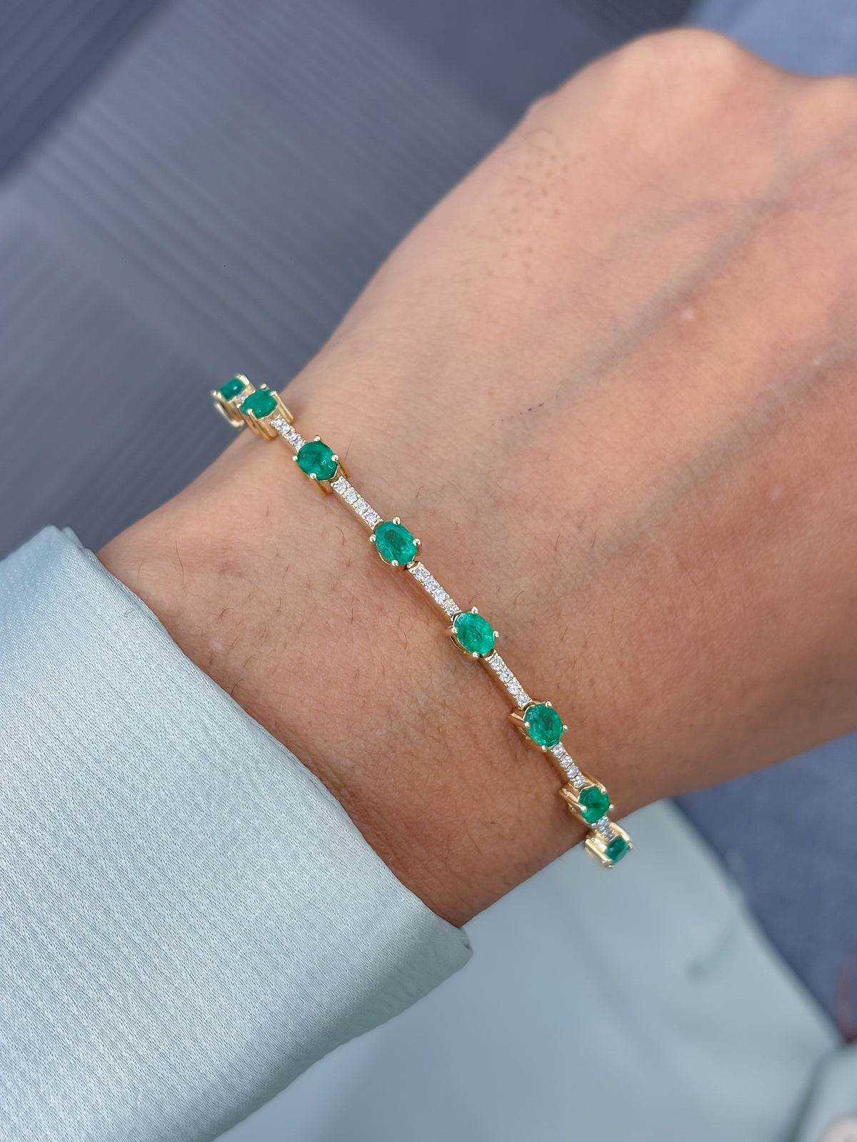 Emerald Diamond Bracelet