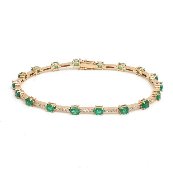 Emerald Diamond Bracelet