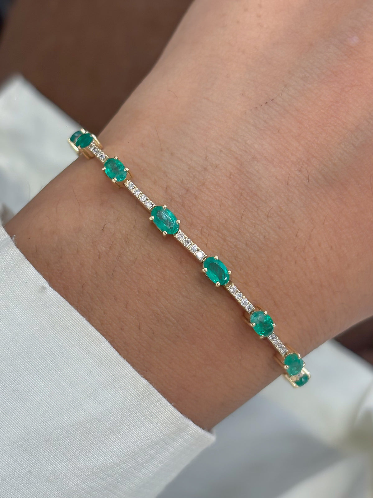 Emerald Diamond Bracelet