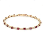 Ruby Diamond Bracelet