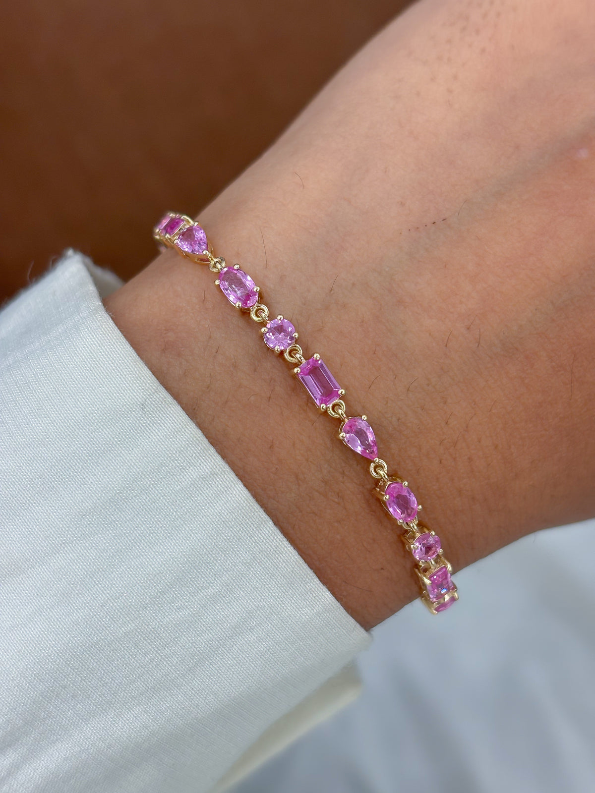Pink Sapphire Bracelet