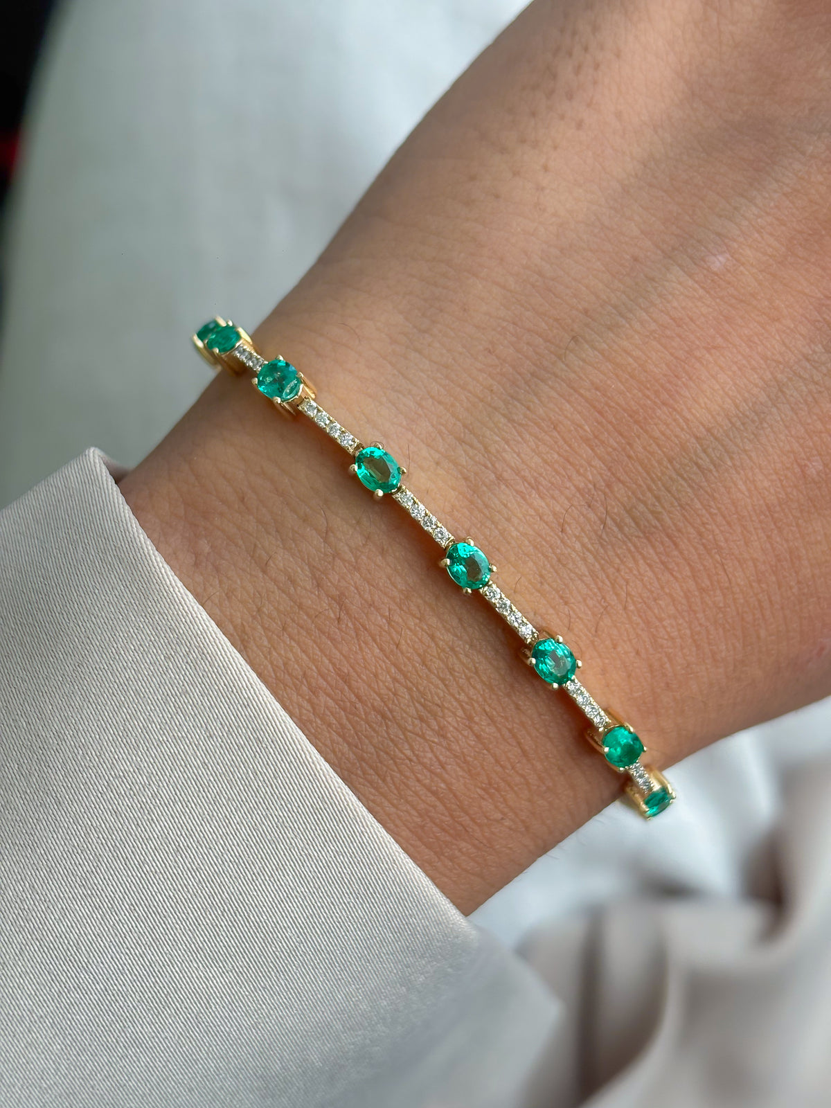 Emerald Diamond Bracelet