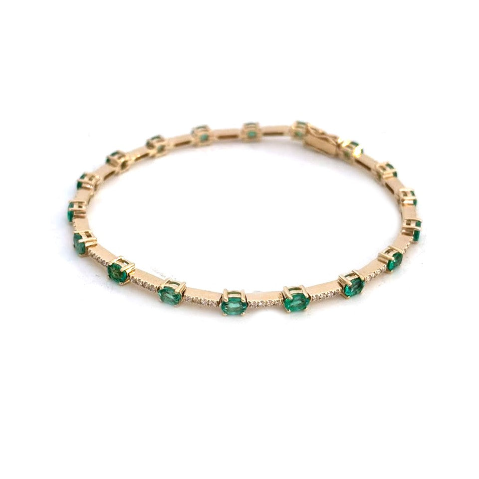 Emerald Diamond Bracelet