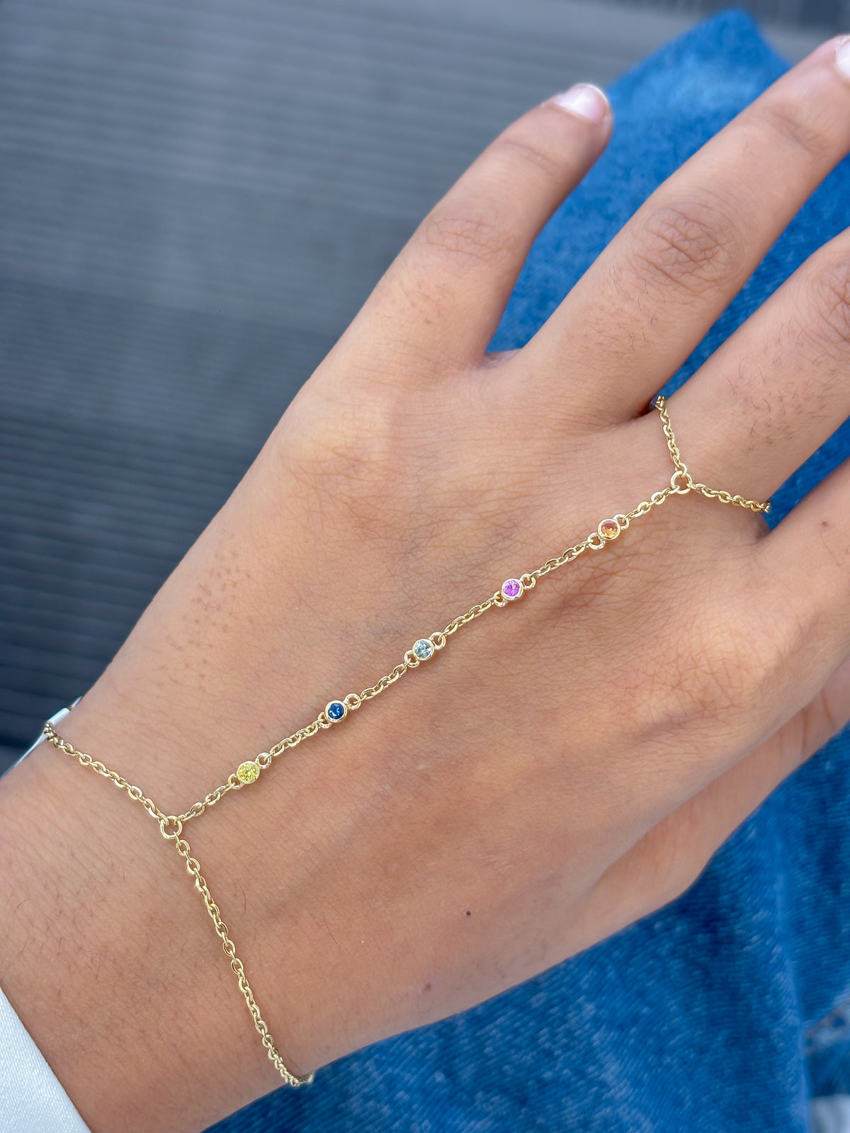 Rainbow Sapphire Bracelet