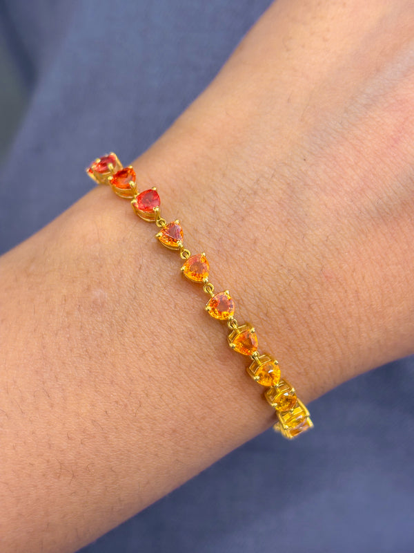 Rainbow Sapphire Bracelet