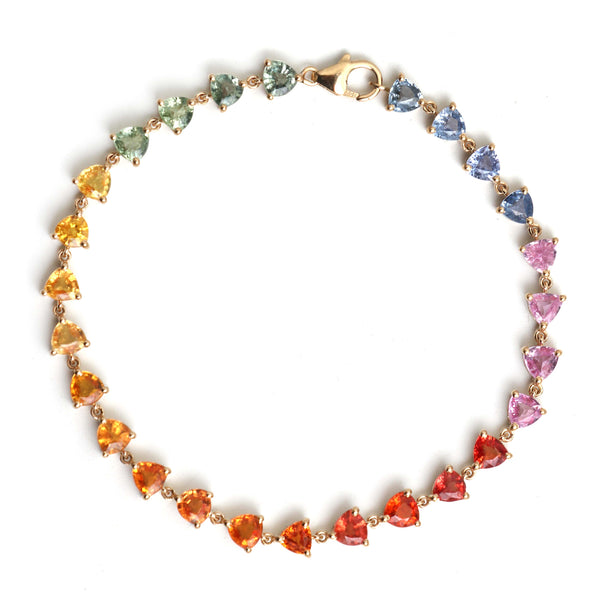 Rainbow Sapphire Bracelet