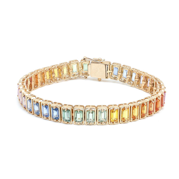 Rainbow Sapphire Bracelet