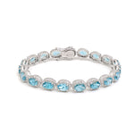 Aquamarine Diamond Bracelet