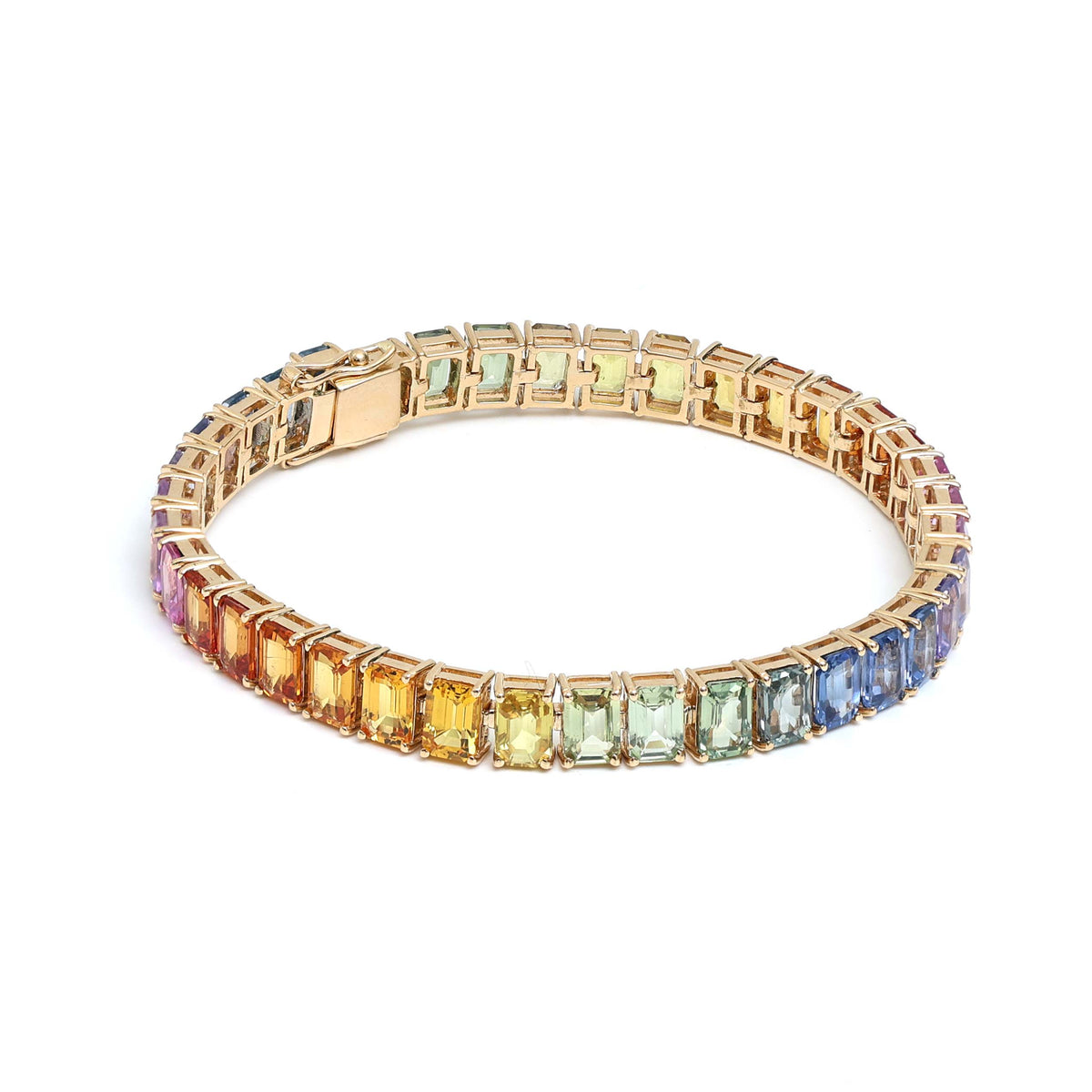Rainbow Sapphire Bracelet