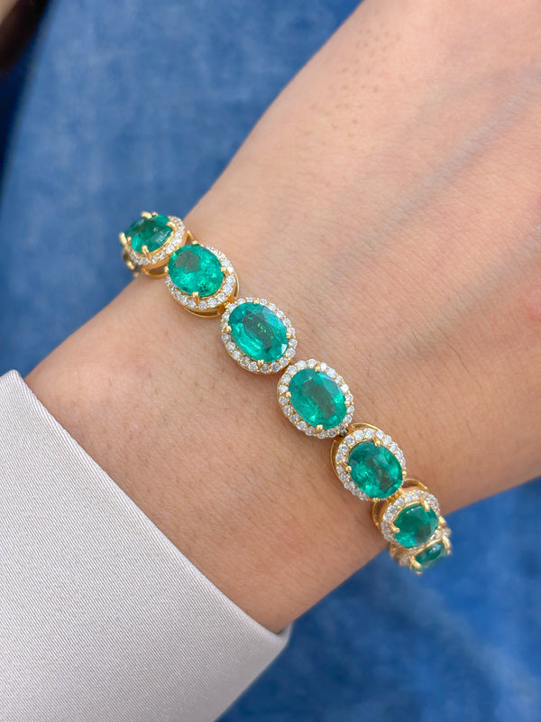 Emerald Diamond Bracelet