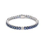 Blue Sapphire Diamond Bracelet