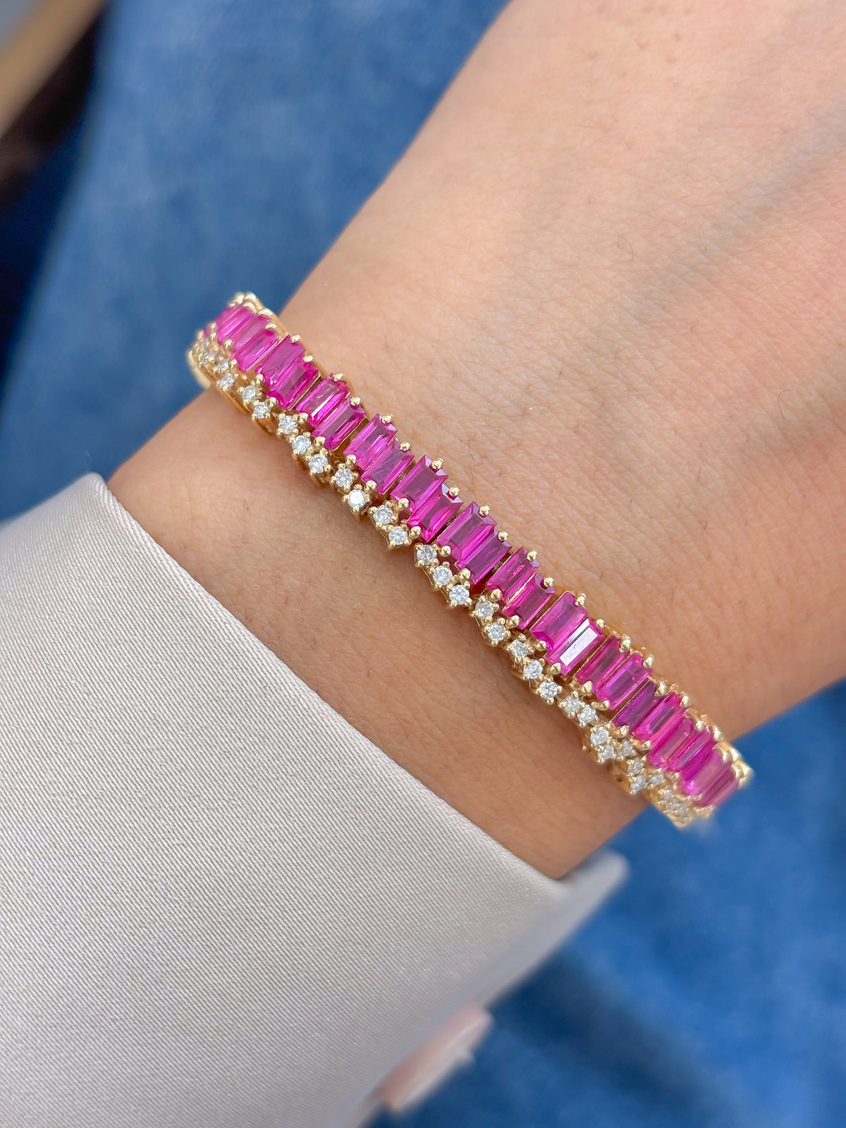 Ruby Diamond Bracelet