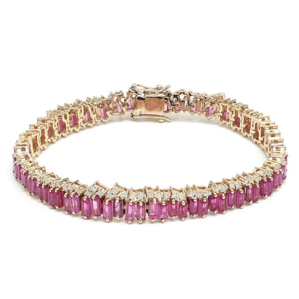 Ruby Diamond Bracelet