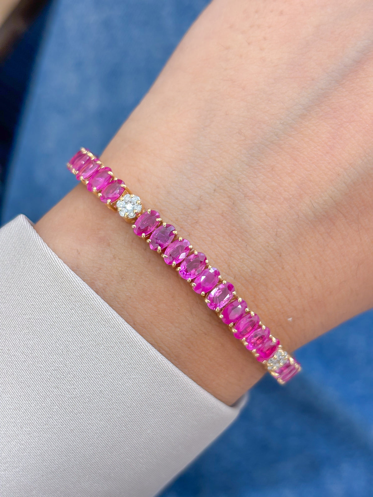 Ruby Diamond Bracelet